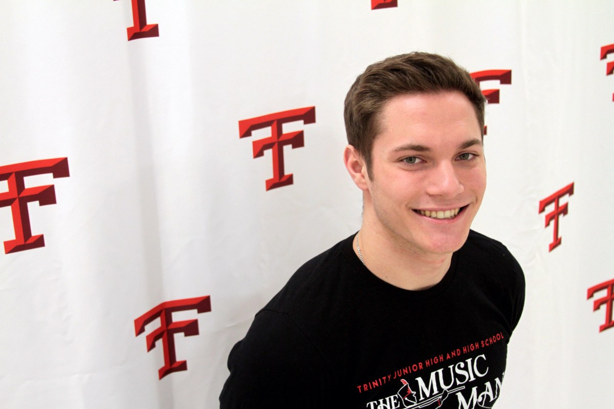 Blessed with speed: Blazing-fast Trinity senior Kaden Kuntz stars on the track and football&nbsp;field